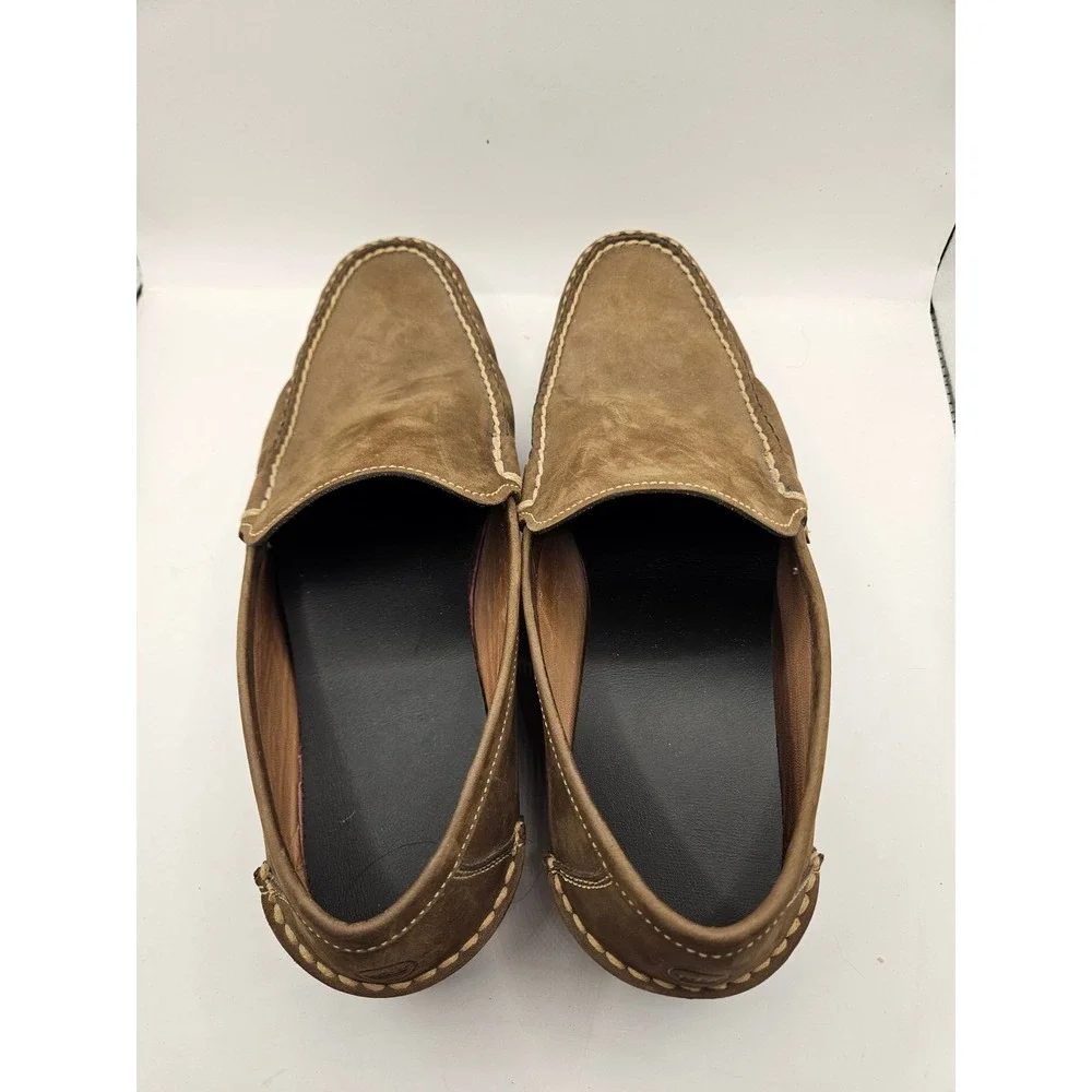 Peter Millar Suede Driving Moccasins Men 9W Loafers Shoes Brown‎ #386